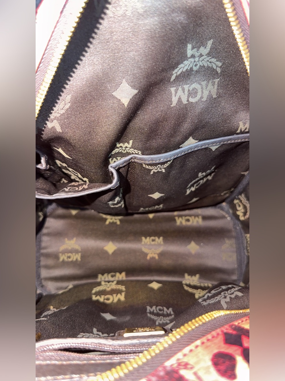 MCM Leopard Print Leather Mini Backpack - Picture 5 of 13